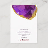 PixDezines H2水晶ロドライトガーネット  名刺 (裏面)