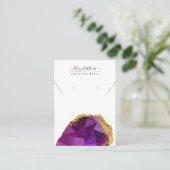 PixDezines H2水晶ロドライトガーネット  名刺 (スタンド正面)