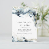 PixDezines H2波メタリックフォーム日付を保存 セーブザデート (スタンド正面)