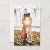 PixDezines H2波メタリックフォーム日付を保存 セーブザデート (裏面)