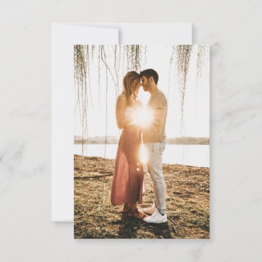 PixDezines H2波メタリックフォーム日付を保存 セーブザデート (裏面)