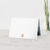 PixDezines H2石板ブルーアガテ(ユダヤ教の)バル・ミツバー✡ありがとうございます カード (裏面)