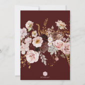 PixDezines H2秋の花リハーサルディナー 招待状 (裏面)