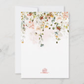 PixDezines H2秋ガーデンフラワーズブライダルシャワー セーブザデート (裏面)