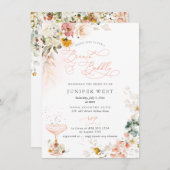 PixDezines H2秋ガーデンフラワーズブルンフバーブリー セーブザデート (正面/裏面)