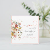 PixDezines H2秋ガーデン花の日付を保存 セーブザデート (スタンド正面)