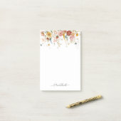 PixDezines H2素朴秋ガーデンフラワー ポストイット (デスク上)