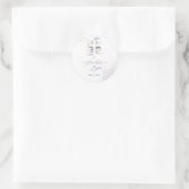 PixDezines H2薄紫パープルユーカリ洗礼 ラウンドシール (バッグ)