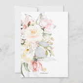 PixDezines H2赤面アラバスターバラブルンフバブリー 招待状 (裏面)