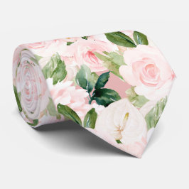 PixDezines H2赤面アンスリウムバラ牡丹ネック ネクタイ