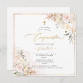 PixDezines H2赤面クリームバラ確認 招待状 (正面/裏面)