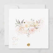 PixDezines H2赤面クリームバラ確認 招待状 (裏面)