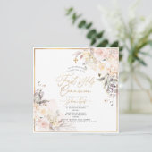 PixDezines H2赤面バラ第一聖餐会 招待状 (スタンド正面)