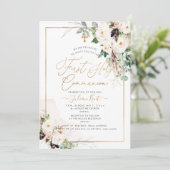 PixDezines H2赤面バラ第1回聖餐会 招待状 (スタンド正面)