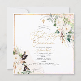 PixDezines H2赤面バラ第1回聖餐会 招待状