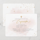 PixDezines H2赤面ピンク洗浄確認 招待状 (正面/裏面)