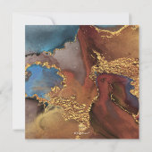 PixDezines H2銀河系モダン抽象芸術バー(ユダヤ教の)バル・ミツバー 招待状 (裏面)