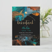 PixDezines H2銀河系モダン抽象芸術バー(ユダヤ教の)バル・ミツバーI 招待状 (スタンド正面)