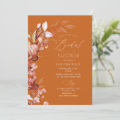 PixDezines H2錆秋ユーカリブライダルシャワー 招待状 (スタンド正面)