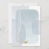 PixDezines H2青色《キリスト教》洗礼式や命名式+第1誕生日 招待状 (裏面)