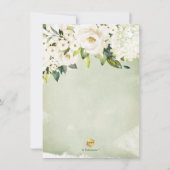 PixDezines H2 アルバスター ローズ ブライダル シャワー 招待状 (裏面)