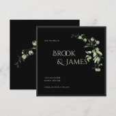 PixDezines H2 グリーン ユーカリ Save The Date セーブザデート (正面/裏面)