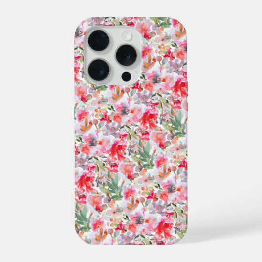 PixDezines H2 サマーフラワー鮮やかカラー iPhoneケース (裏面)