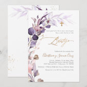 PixDezines H2 ダスティパープルガム ユーカリ バウティゾ 招待状 (正面/裏面)