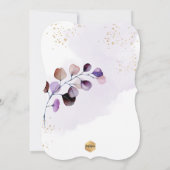 PixDezines H2 ダスティパープル ユーカリ 洗礼 招待状 (裏面)