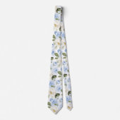 PixDezines H2 ダスティーブルーローズ ネクタイ (正面)