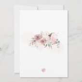 PixDezines H2 ダスティ ローズ バット ミッツヴァー 招待状 (裏面)