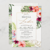 PixDezines H2 トロピカルパラダイス ブライダルランチョン 招待状 (正面/裏面)