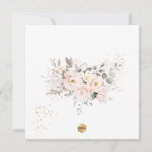 PixDezines H2 ブラッシュローズのファーストホーリーコミュニオン 招待状 (裏面)