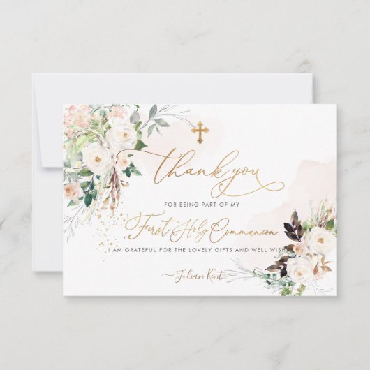 PixDezines H2 ブラッシュローズ サンキューカード (正面)