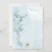 PixDezines H2 ユーカリ 洗礼 招待状 (裏面)