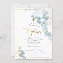 PixDezines H2 ユーカリ 洗礼 招待状