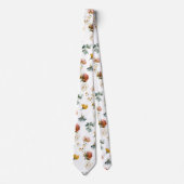 PixDezines H2 秋の庭の花 ネクタイ (正面)