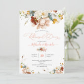 PixDezines H2 秋の庭の花 リハーサルディナー 招待状 (スタンド正面)