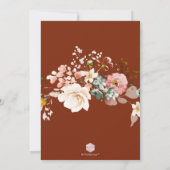 PixDezines H2 秋の庭の花 リハーサルディナー 招待状 (裏面)