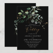 PixDezines H2 豊かな緑のガム ユーカリ 招待状 (正面/裏面)