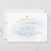 PixDezines H2 Blue Woshed確認招待状 招待状 (正面)