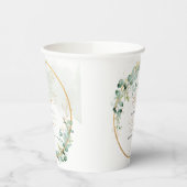 PixDezines H2 Botanical Eucalyptusリース洗礼 紙コップ (左)