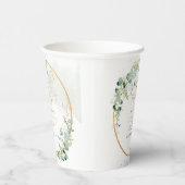 PixDezines H2 Botanical Eucalyptusリース洗礼 紙コップ (右)