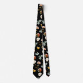 PixDezines H2 Fall Garden Flowers Neck Tie ネクタイ (正面)