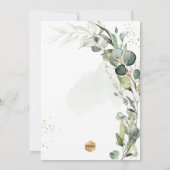 PixDezines H2 Greenery Gumの葉の確認  招待状 (裏面)