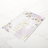 PixDezines H2 Hydrangeas Creamバラ洗礼箔 箔招待状 (回転した状態)