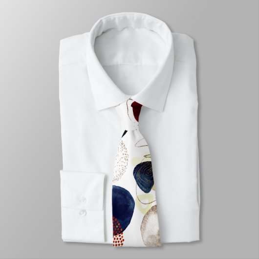 PIXDEZINES H2 MODERN ABSTRACT ORGANIC SHAPES ネクタイ (タイ)
