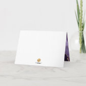 PixDezines H2 Purple Agate（ユダヤ教の）バル・ミツバー✡ありがとうございま カード (裏面)