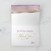 PixDezines H2 Purple Mauve（ユダヤ教の）バル・ミツバー✡ありがとうございま カード (内部)