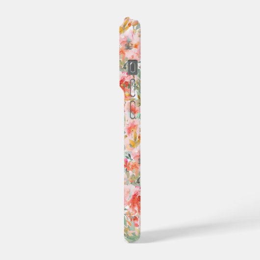 PixDezines H2 Summer Flowers Bright Hues iPhoneケース (左側面)